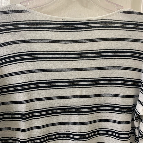 Sanctuary Lagenlook Linen Knit Tunic Top Stripes Layered Women’s Medium - Picture 5 of 12